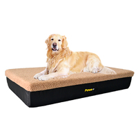 Large Brown Premium Orthopedic Memory Foam Dog Bed