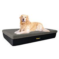 Large Grey Premium Orthopedic Memory Foam Dog Bed