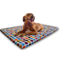 Large Polka Dot Comfort Orthopedic Memory Foam Dog Bed