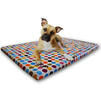 Medium Polka Dot Comfort Orthopedic Memory Foam Dog Bed