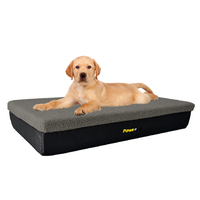 Small Grey Premium Orthopedic Memory Foam Dog Bed