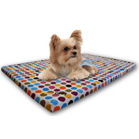 Small Polka Dot Comfort Orthopedic Memory Foam Dog Bed