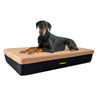 Extra Large Brown Premium Orthopedic Memory Foam Dog Bed